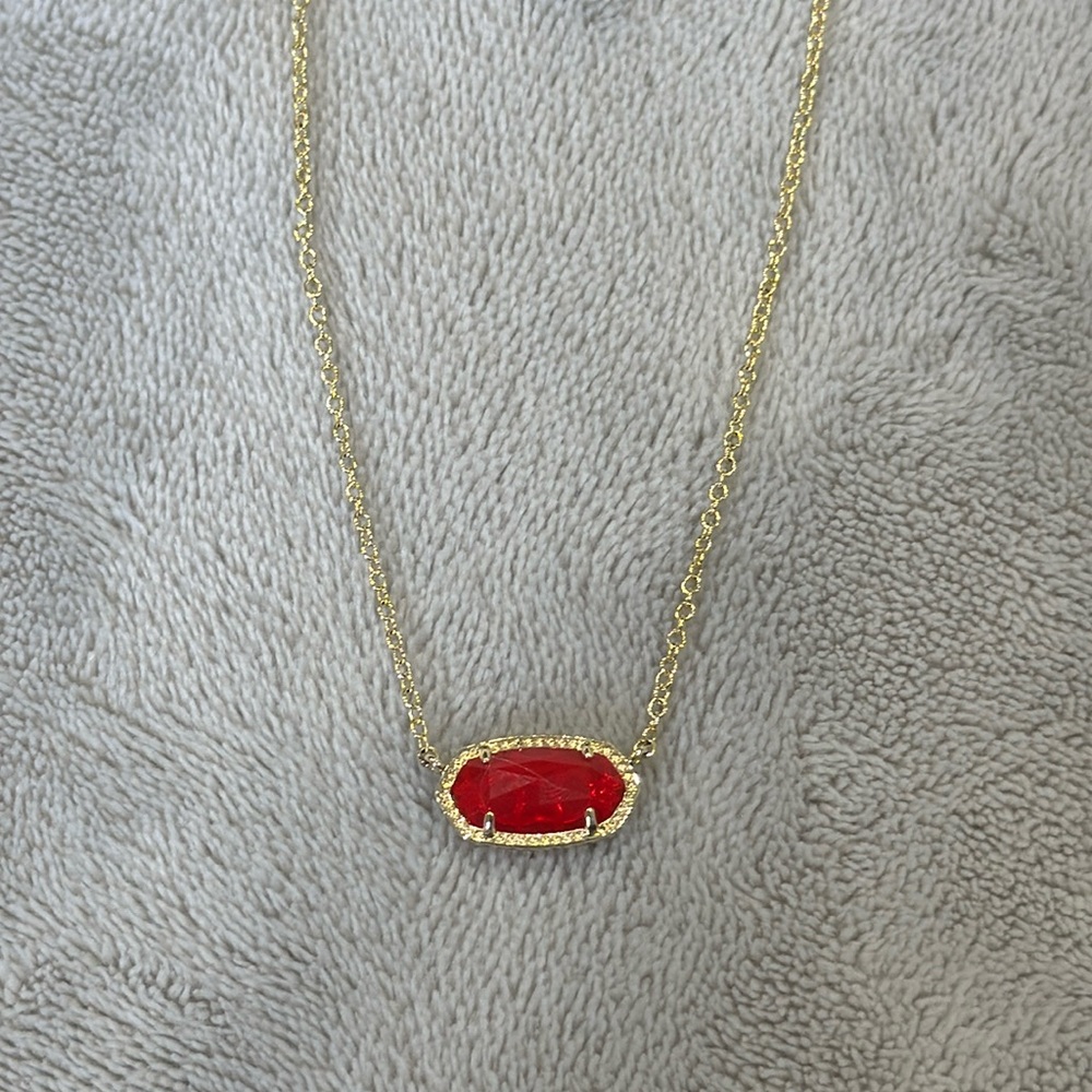 Kendra Scott Red Pendant Necklace